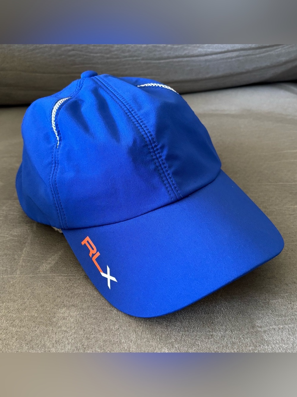 Mens RLX Ralph Lauren Hat Cap Mens Blue Golf Running Casual Six Panel